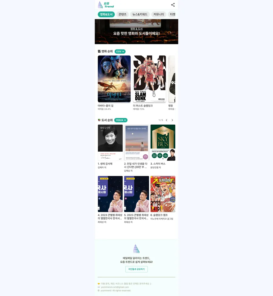 공연·전시 정보 목록